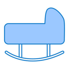 Baby Bed Icon Design