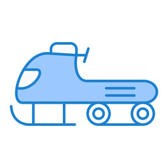 Snowmobile Icon Design