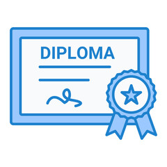 Graduation Diploma Icon Design