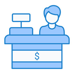 Cash Counter Icon Design
