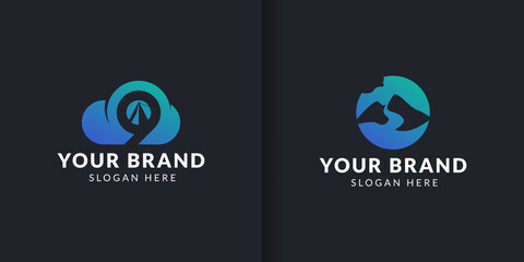 Camping and outdoor adventure retro logo