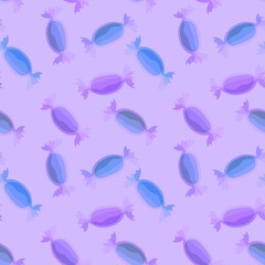 Kids seamless candy pattern for fabrics and textiles and packaging and gifts and cards and linens
