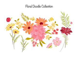 Spring Floral Doodle Collection