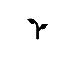 Seedling isolated realistic vector icon. Sprout, spring, seedling illustration icon