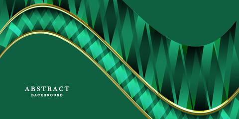 Green gold background vector