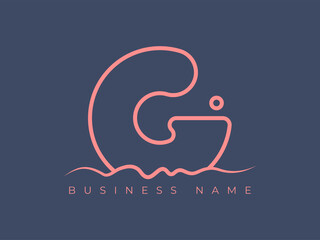 Initial G letter logo. Flat Vector Logo Design Template Element. Initial Letter G Logo. G letter for logo. letter G logo