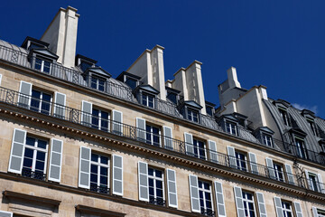 Classic building in Paris, France