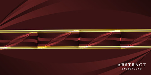 Abstract dark red background with gold lines