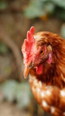 Glückliche Hühner in Freilandhaltung