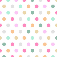 Abstract geometric background. circle style, seamless vector pattern.