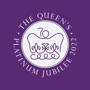 The Queen's Platinum Jubilee anniversary celebration background