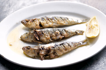 grilled sardines