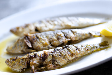 grilled sardines