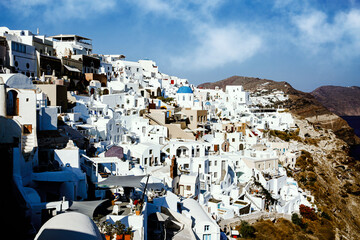 The landscape of Santorini island, Greece.
