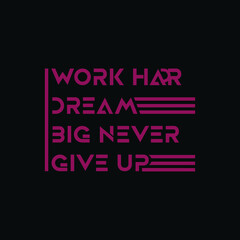 Work Har  typography t-shirt Premium Vector