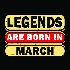  Legends are Born in May typography t-shirt Premium Vector