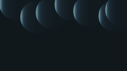 Dark background with spheres