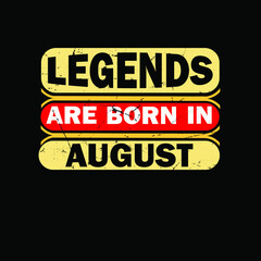  Legends are Born in May typography t-shirt Premium Vector
