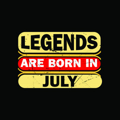  Legends are Born in May typography t-shirt Premium Vector