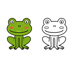 Illustration of educational coloring book vector