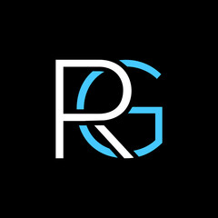 Initial RG or R G abstract outstanding professional business awesome artistic branding company different colors illustration logo Design vector Template.