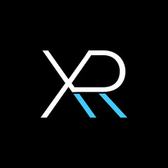 Initial XR or X R abstract outstanding professional business awesome artistic branding company different colors illustration logo Design vector Template.