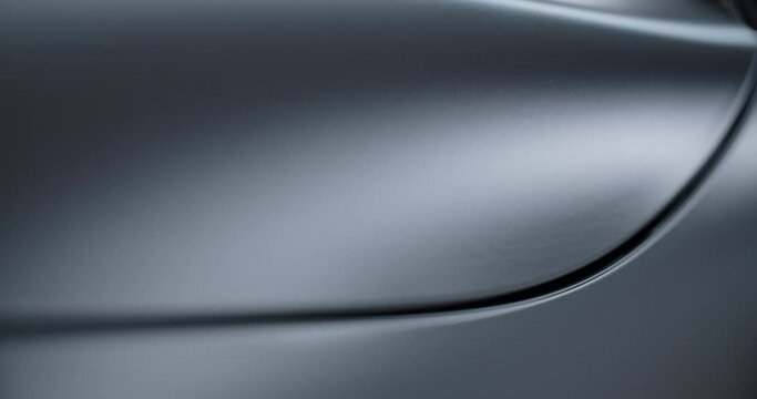 Close up of the matte car details after coating, car detaling center, automotive care, 4k 60p