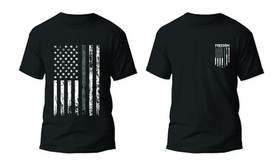 Naklejka premium Thin Gray Line Flag Design