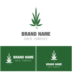 Canabis Logo Template vector symbol nature