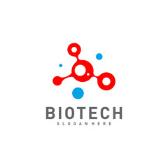 Bio tech, Molecule, DNA, Atom, Medical or Science Logo Design Vector