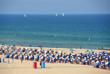 Warnemünde Strand Strandkörbe