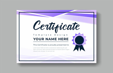 Modern certificate appreciation, certificate achievement template, award, achievement, certificate of recognition, excellence, certificate border, completion template certificate design template