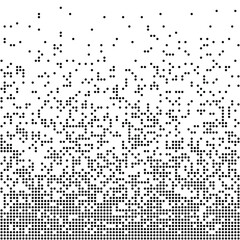 Geometric pattern of black circles on a white background.