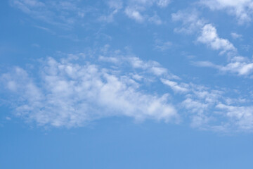 clouds in the blue sky