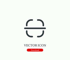 Side vector icon. Editable stroke. Symbol in Line Art Style for Design, Presentation, Website or Mobile Apps Elements, Logo.  Shape symbol illustration. Pixel vector graphics - Vector