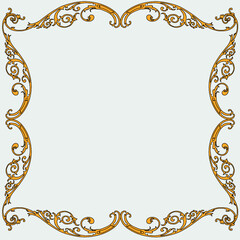 vector image, decorative ornamental frame, original design,