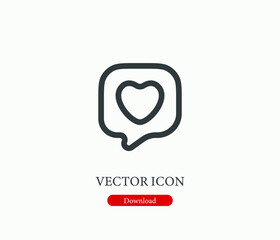 Comment vector icon. Editable stroke. Symbol in Line Art Style for Design, Presentation, Website or Mobile Apps Elements, Logo.  Comment symbol illustration. Pixel vector graphics - Vector