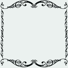 vector image, decorative ornamental frame, original design,