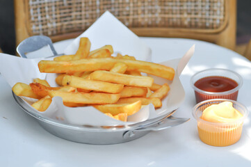 French fries or fried potato , fries