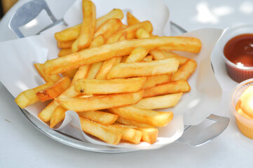 French fries or fried potato , fries