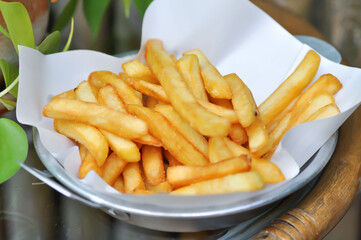 French fries or fried potato , fries