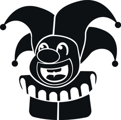 Smiling Cartoon Clown Jester Circus Act Performer Performance Clowns Makeup