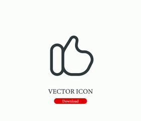 Approve vector icon. Editable stroke. Symbol in Line Art Style for Design, Presentation, Website or Mobile Apps Elements, Logo.  Like symbol illustration. Pixel vector graphics - Vector
