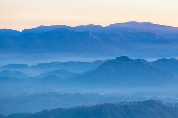 Fototapeta premium Mountains silhouette