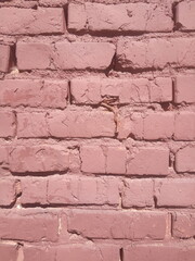 old red brickwork background and texture