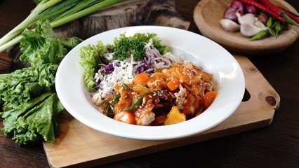 Deep Fried Carp Fish with Sour and Sweet Sauce