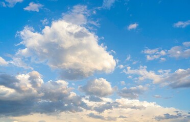 blue sky and dramatic clouds