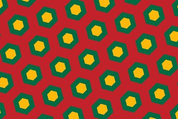 Geometric pattern in the colors of the national flag of Lithuania. The colors of Lithuania.
