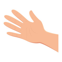 Isolated dad hands father vector illustration