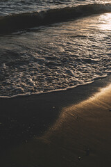 sunset on the beach